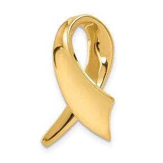 14k Yellow Gold Fits up to 6mm Regular 10mm Fancy/Reversible Omega Slide Pendant
