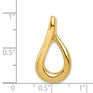 14k Yellow Gold Omega Slide Pendant SL52