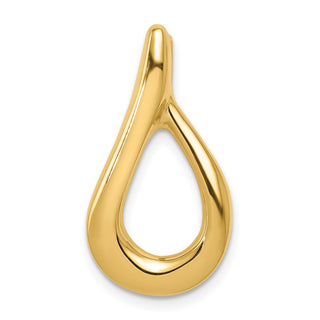 14k Yellow Gold Omega Slide Pendant SL52