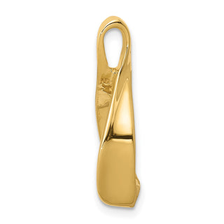 14k Yellow Gold Fits up to 2mm Omega, 4mm Reversible, Omega Slide Pendant