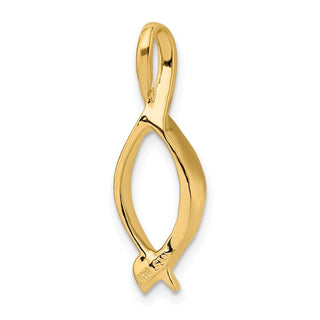 14k Yellow Gold Omega Slide Pendant SL528