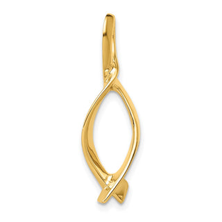 14k Yellow Gold Omega Slide Pendant SL528