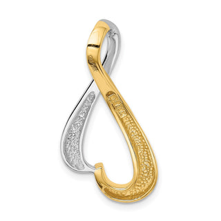 14k Two-tone Gold Slide Pendant SL545