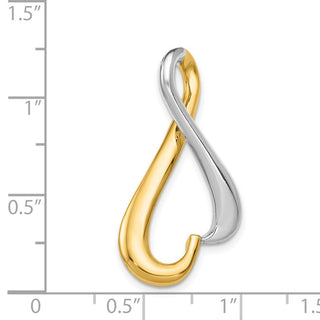 14k Two-tone Gold Slide Pendant SL545