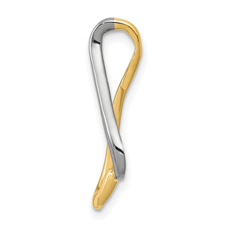 14k Two-tone Gold Slide Pendant SL548