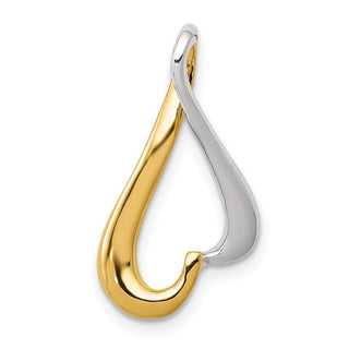 14k Two-tone Gold Slide Pendant SL548
