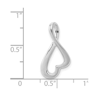14k White Gold Slide Pendant SL549W