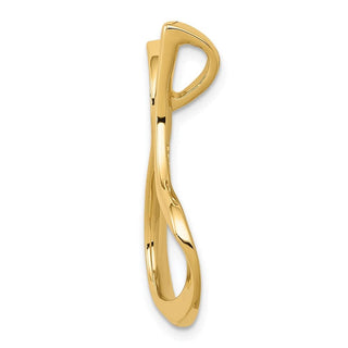 14K Yellow Gold Polished Slide Pendant