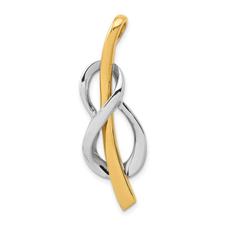 14K Two-tone Gold Slide Pendant SL583