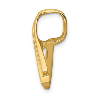 14k Yellow Gold Fits up to 6mm Regular and Fancy Omega Slide Pendant SL60