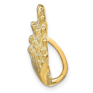 14k Yellow Gold Lions Paw Shell Slide SL606