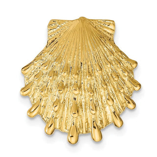 14k Yellow Gold Lions Paw Shell Slide SL606
