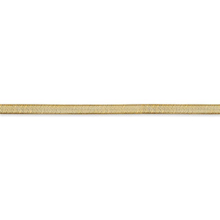 24" 14k Yellow Gold 3mm Silky Herringbone Chain Necklace
