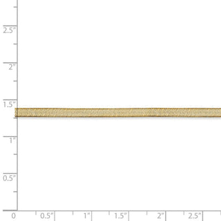 24" 14k Yellow Gold 3mm Silky Herringbone Chain Necklace