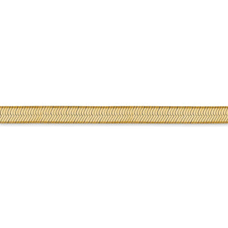 8" 14k Yellow Gold 5mm Silky Herringbone Chain Bracelet