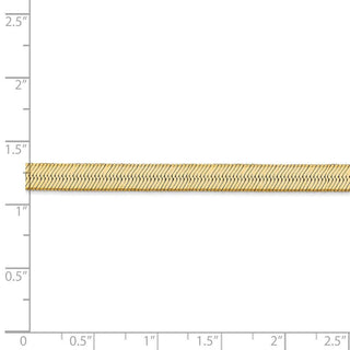 8" 14k Yellow Gold 5.5mm Silky Herringbone Chain Bracelet