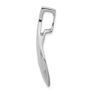 14k White Gold Designer Slide Pendant