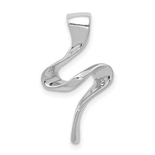 14k White Gold Omega Slide Pendant SLW13
