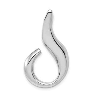 14k White Gold Fits up to 6mm Regular and Fancy Omega Slide Pendant