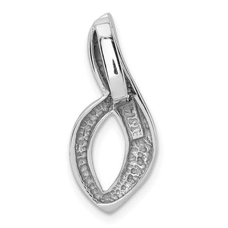 14k White Gold Fits up to 6mm Regular, 8mm Fancy Omega Slide Pendant