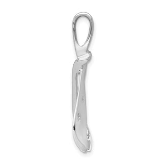 14k White Gold Fits up to 2mm Regular, 6mm Fancy Omega Slide Pendant