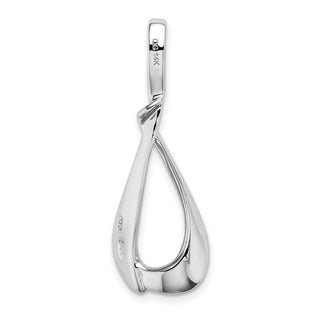 14k White Gold Fits up to 2mm Regular, 6mm Fancy Omega Slide Pendant