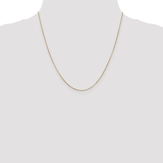 20" 14K Yellow Gold 20 inch .65mm Round Snake with Lobster Clasp Chain