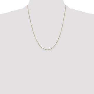 22" 14K Yellow Gold 22 inch .65mm Round Snake with Lobster Clasp Chain