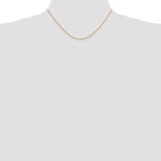16" 14k Yellow Gold .9mm Round Snake Chain Necklace