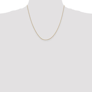 20" 14k Yellow Gold .9mm Round Snake Chain Necklace
