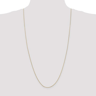 30" 14k Yellow Gold .9mm Round Snake Chain Necklace