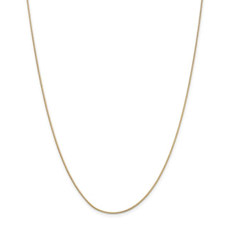 20" 14k Yellow Gold .9mm Round Snake Chain Necklace