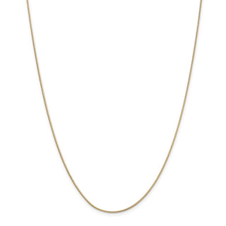 16" 14k Yellow Gold .9mm Round Snake Chain Necklace