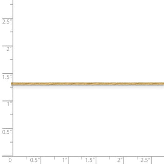 18" 14k Yellow Gold 1.1mm Round Snake Chain Necklace