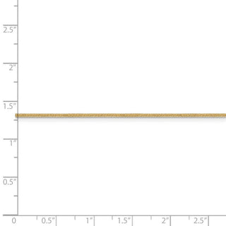 24" 14k Yellow Gold 1.1mm Round Snake Chain Necklace