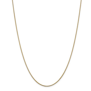 24" 14k Yellow Gold 1.1mm Round Snake Chain Necklace