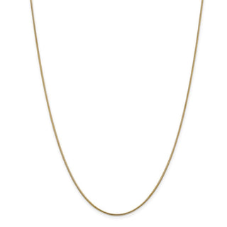 18" 14k Yellow Gold 1.1mm Round Snake Chain Necklace