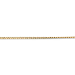30" 14k Yellow Gold 1.4mm Round Snake Chain Necklace