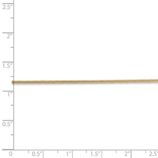 30" 14k Yellow Gold 1.4mm Round Snake Chain Necklace