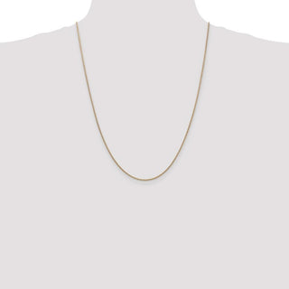 24" 14k Yellow Gold 1.4mm Round Snake Chain Necklace