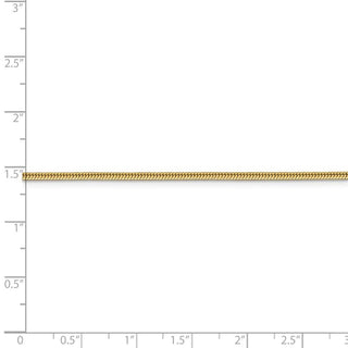 30" 14k Yellow Gold 1.85mm Round Snake Chain Necklace