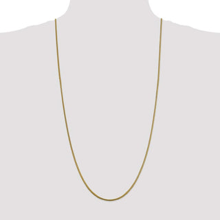 30" 14k Yellow Gold 1.85mm Round Snake Chain Necklace