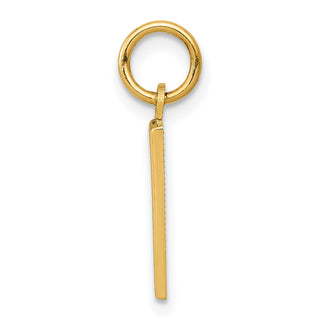 14k Yellow Gold Casted Small Polished Number 1 Charm