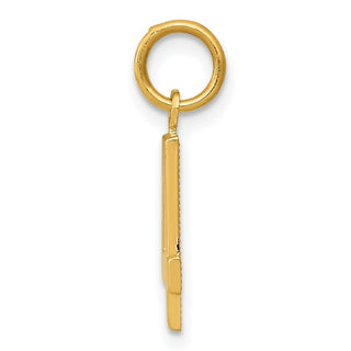 14k Yellow Gold Casted Small Polished Number 4 Charm
