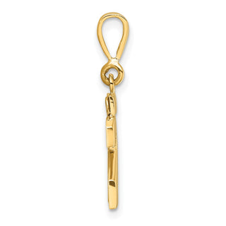 14k Yellow Gold Small Polished Number 23 Charm SP23