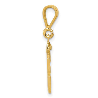 14k Yellow Gold Small Polished Number 33 Pendant SP33