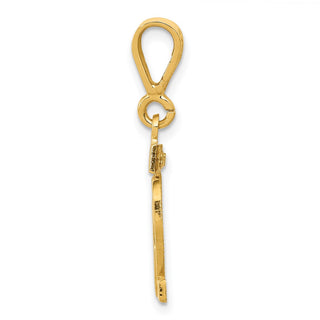 14k Yellow Gold Small Polished Number 82 Charm SP82