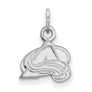 14k White Gold NHL LogoArt Colorado Avalanche Letter A Extra Small Pendant