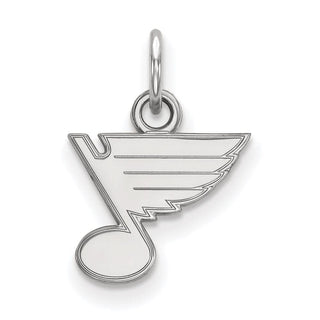 10k White Gold NHL LogoArt St. Louis Blues Extra Small Pendant