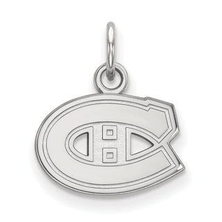 14k White Gold NHL LogoArt Montreal Canadiens Extra Small Pendant